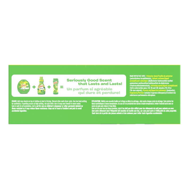 Gain Original Scent Dryer Sheets Sheets 1 pk, Pack of 6