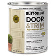 Rust-Oleum Stops Rust Satin White Tint Base Door Paint Exterior and Interior 1 qt, Pack of 2