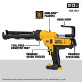 DeWalt 20V MAX Industrial Silicone Emulsion Caulking Gun
