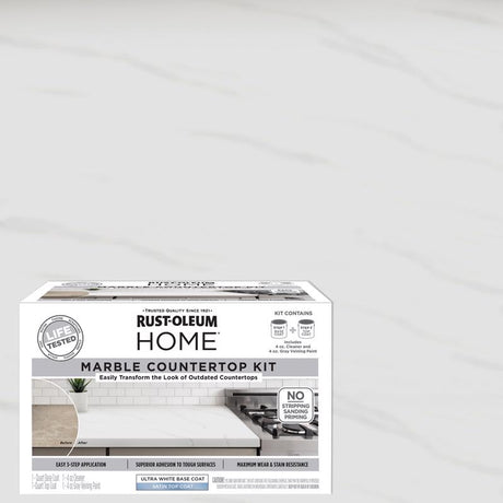 Rust-Oleum HOME Satin Ultra White Base Acrylic Countertop Paint Kit 1 qt, Pack of 2