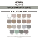 Rust-Oleum HOME Anti-Slip Textured White Tint Base Floor Coating Kit 1 qt, Pack of 2