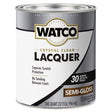 WATCO Semi-Gloss Crystal Clear Oil-Based Wood Finish Lacquer 1 qt, Pack of 2