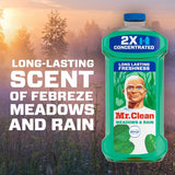 Mr. Clean Meadows and Rain Scent Concentrated All Purpose Cleaner Liquid 23 oz, Pack of 6