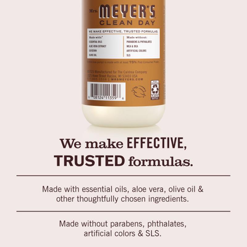 Mrs. Meyer's Clean Day Fall Leaves Scent Liquid Hand Soap 12.5 oz, Pack of 6