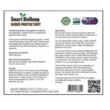 Smart BioHemp Flat Clear Fully-Transparent Water-Based Wood Protector 1 gal, Pack of 4