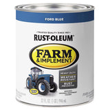 Rust-Oleum Indoor and Outdoor Gloss Ford Blue Oil-Based Oil Modified Alkyd Farm & Implement 1 qt, Pack of 2