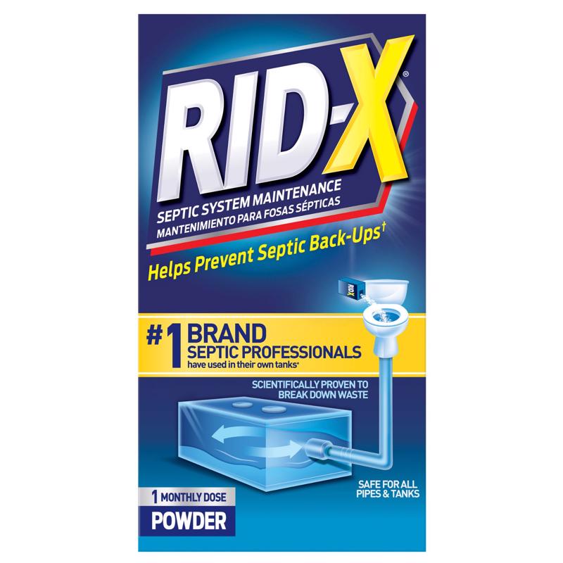 RID-X Powder Septic System Cleaner 9.8 oz, Pack of 12