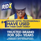RID-X Powder Septic System Cleaner 9.8 oz, Pack of 12