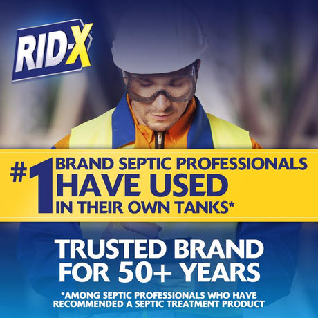 RID-X Powder Septic System Cleaner 9.8 oz, Pack of 12