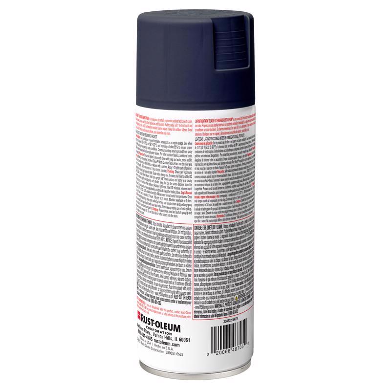 Rust-Oleum Flat Navy Fabric Spray Paint 12 oz, Pack of 6