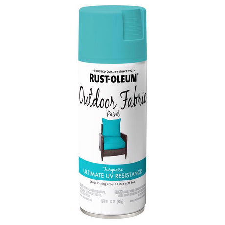 Rust-Oleum Flat Turquoise Fabric Spray Paint 12 oz, Pack of 6