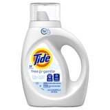 Tide HE Free & Gentle No Scent Detergent Liquid 42 fl. oz. 1 pk, Pack of 6