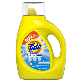 Tide Simply All In One Refreshing Breeze Scent Detergent Liquid 32 fl. oz. 1 pk, Pack of 6