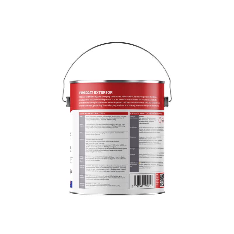 Firecoat Gray Low Sheen Water-Based Primer 1 gal, Pack of 4