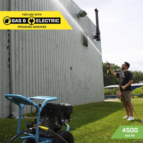 SurfaceMaxx 3/8 in. D X 50 ft. L Steel and Polyester Braided Pressure Washer Hose 4500 psi