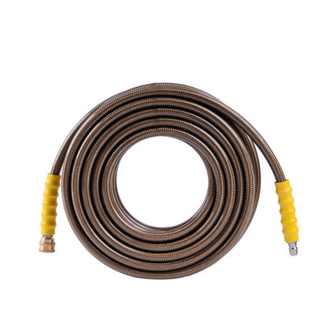 SurfaceMaxx 3/8 in. D X 50 ft. L Steel and Polyester Braided Pressure Washer Hose 4500 psi