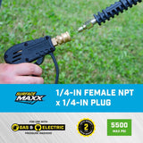 SurfaceMaxx 1/4-in Female NPT x 1/4-in Quick Connect Plug 5500 psi
