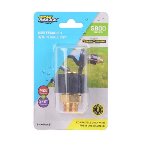 SurfaceMaxx M22 Female x 3/8-in Male NPT Screw Nipple 5800 psi