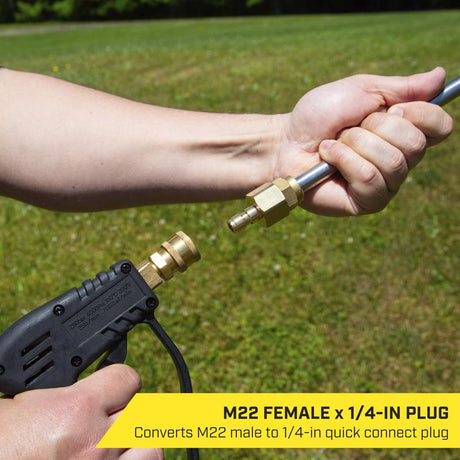 SurfaceMaxx M22 Female x 1/4-in Quick Connect Plug 5800 psi