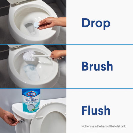Clorox Foaming Fresh Scent Toilet Bowl Cleaner 5.3 oz Tablet, Pack of 6