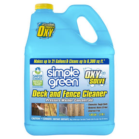 Simple Green Oxy Solve Deck and Fence Cleaner 1 gal Liquid, Pack of 4