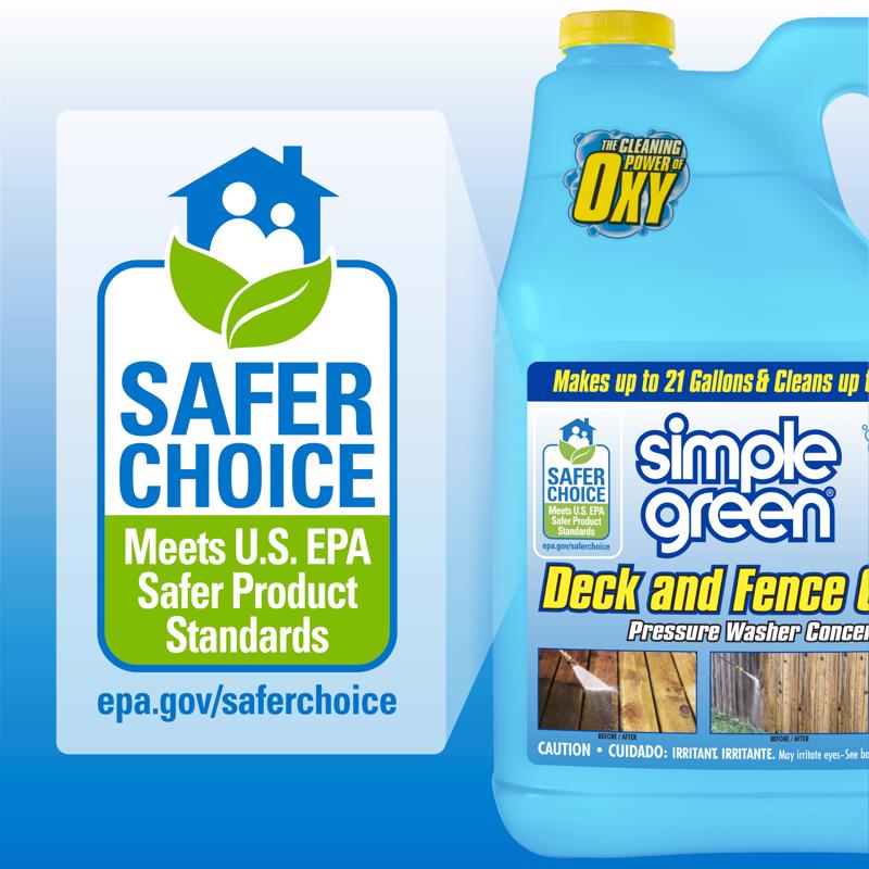 Simple Green Oxy Solve Deck and Fence Cleaner 1 gal Liquid, Pack of 4