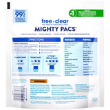 All Mighty Pacs Free & Clear Scent Laundry Detergent Pod 25.8 oz 39 pk, Pack of 6