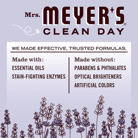 Mrs. Meyer's Clean Day Lavender Scent Laundry Detergent Liquid 24.3 oz 1 pk, Pack of 6