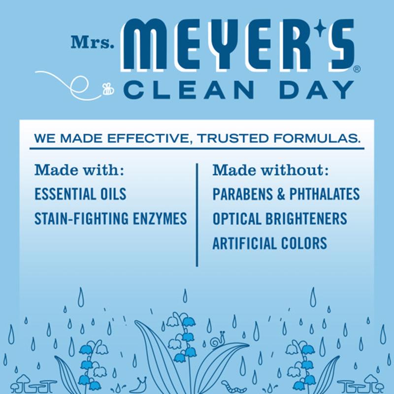 Mrs. Meyer's Clean Day Rain Water Scent Laundry Detergent Liquid 24.3 oz 1 pk, Pack of 6