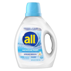 All Spring Breeze Scent Laundry Detergent Liquid 88 fl. oz. 1 pk, Pack of 4