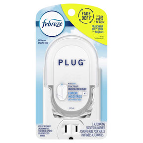 Febreze Plug Linen & Sky Scent Air Freshener Oil Warmer 1 oz Solid 1 pk, Pack of 4
