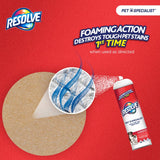 Resolve No Scent Pet Stain Carpet Cleaner 22 oz Foam, Pack of 6