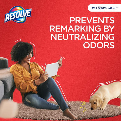 Resolve No Scent Pet Stain Carpet Cleaner 22 oz Foam, Pack of 6