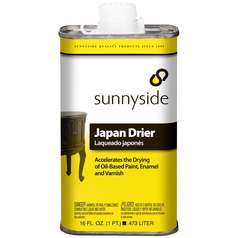 Sunnyside Japan Drier Petroleum Fastest Drying Solvent 16 oz, Pack of 6