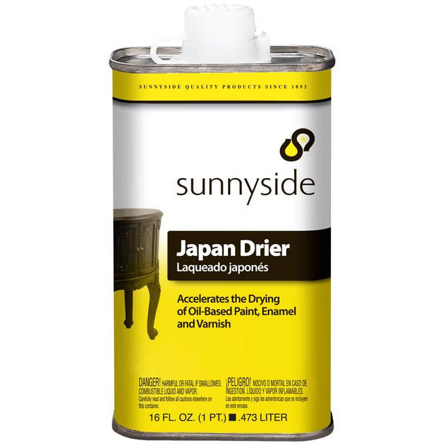 Sunnyside Japan Drier Petroleum Fastest Drying Solvent 16 oz, Pack of 6