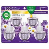Air Wick Lavender and Chamomile Scent Air Freshener Oil Refill 3.38 oz Liquid 5 pk, Pack of 5