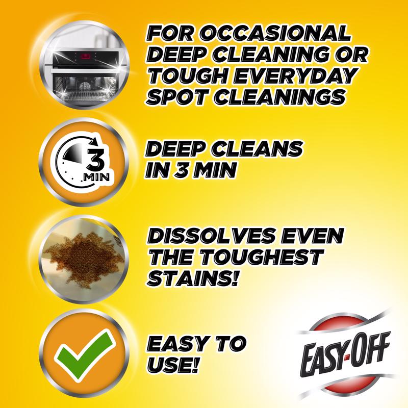 Easy-Off No Scent Oven And Grill Cleaner 24 oz Spray, Pack of 6