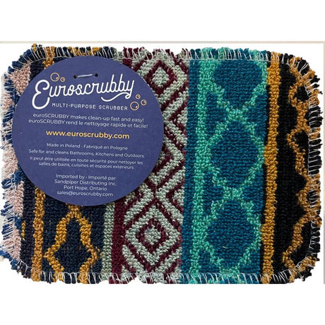 Euroscrubby Medium Duty Scrubber For Kitchen and Bath 6 in. L 1 pk, Pack of 50