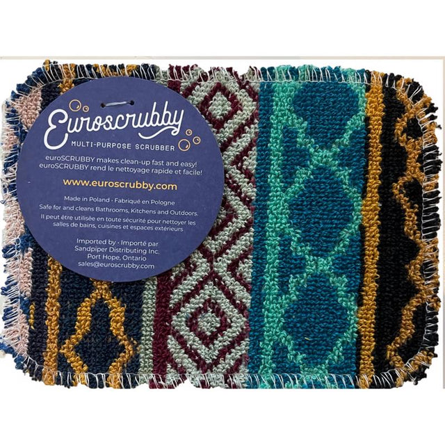 Euroscrubby Medium Duty Scrubber For Kitchen and Bath 6 in. L 1 pk, Pack of 50
