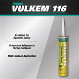 Vulkem 116 Gray Polyurethane Window and Door Caulk Sealant 10.1 fl. oz., Pack of 12