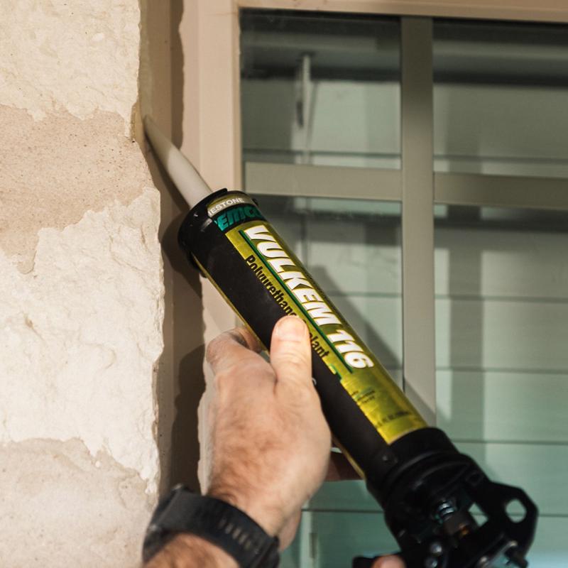 Vulkem 116 Limestone Polyurethane Window and Door Caulk Sealant 10.1 fl. oz., Pack of 12