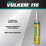 Vulkem 116 Buff Polyurethane Window and Door Caulk Sealant 10.1 fl. oz., Pack of 12