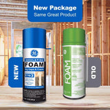 GE Pale Yellow Foam Big Gaps and Cracks Insulating Sealant 12 oz, Pack of 12