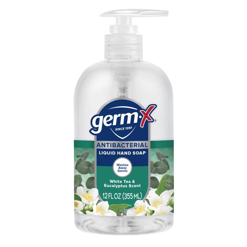 Germ-X Eucalyptus Scent Antibacterial Antimicrobial Lotion Soap 12 fl. oz., Pack of 4