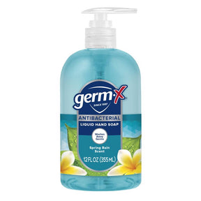 Germ-X Spring Water Scent Antibacterial Antimicrobial Lotion Soap 12 fl. oz., Pack of 4