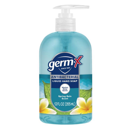 Germ-X Spring Water Scent Antibacterial Antimicrobial Lotion Soap 12 fl. oz., Pack of 4