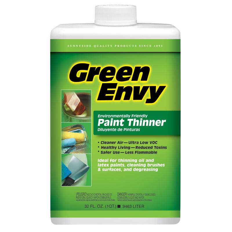 Sunnyside Green Envy Water-Based Paint Thinner 1 qt, Pack of 6