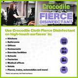 Crocodile Cloth Fierce Disinfecting Wipes 15 in. W X 10 in. L 80 wipes 1 pk