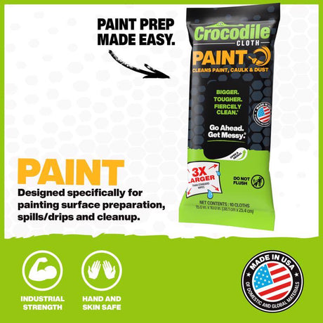 Crocodile Cloth Paint Cleaning Cloth 15 in. W X 10 in. L 10 wipes 10 pk