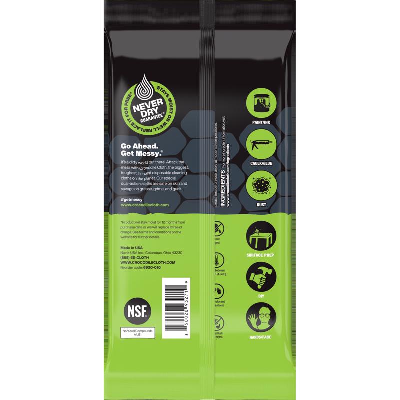 Crocodile Cloth Paint Cleaning Cloth 15 in. W X 10 in. L 10 wipes 10 pk
